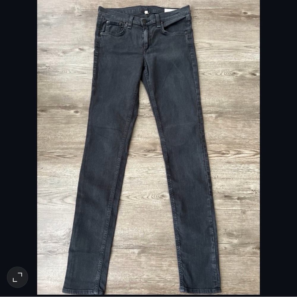 rag bone Low Rise Skinny Jeans Womens 27 Gray Full Length